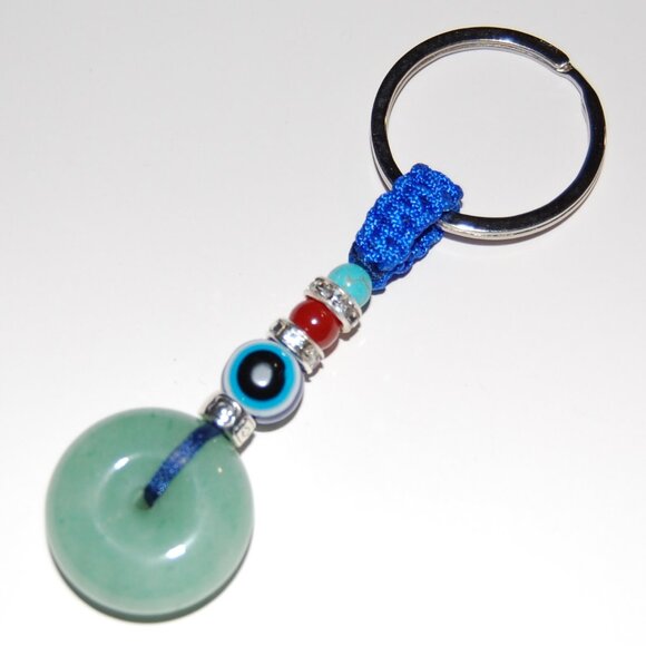 Evil Eye Keychain,Jade Keychain,Hamsa Keychain,Protection - Picture 2 of 2
